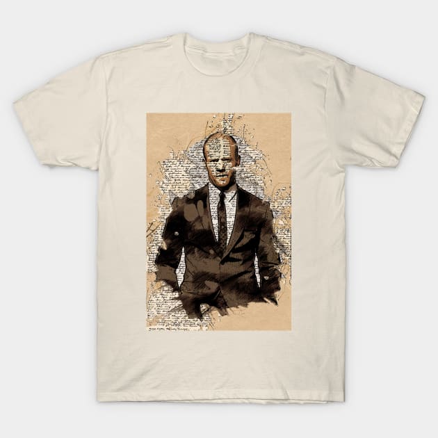 Jason - Vintage Style Art Portrait T-Shirt by Naumovski